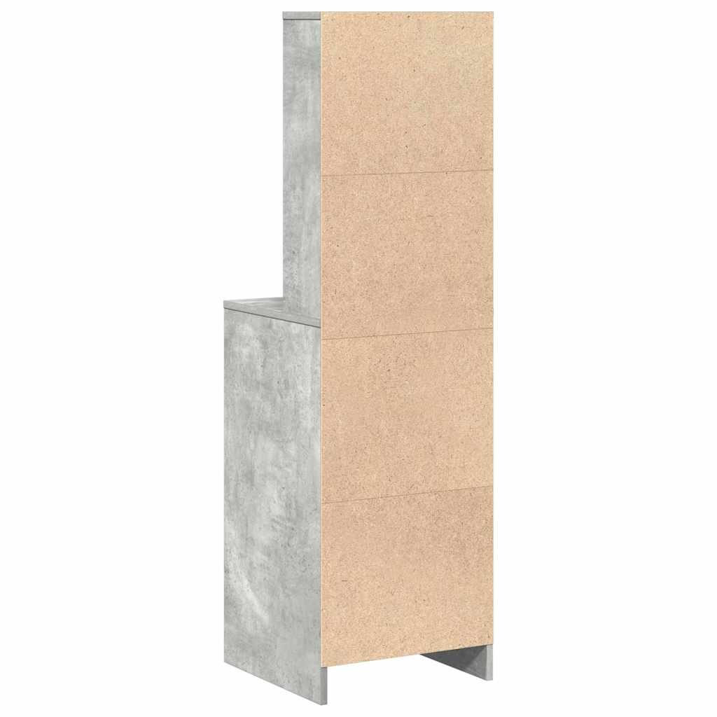 Highboard Beton siva 40 x 41 x 135 cm Konstruirano drvo