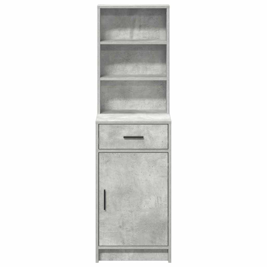 Highboard Betonski sivi 40 x 40,5 x 135 cm Konstruirano drvo