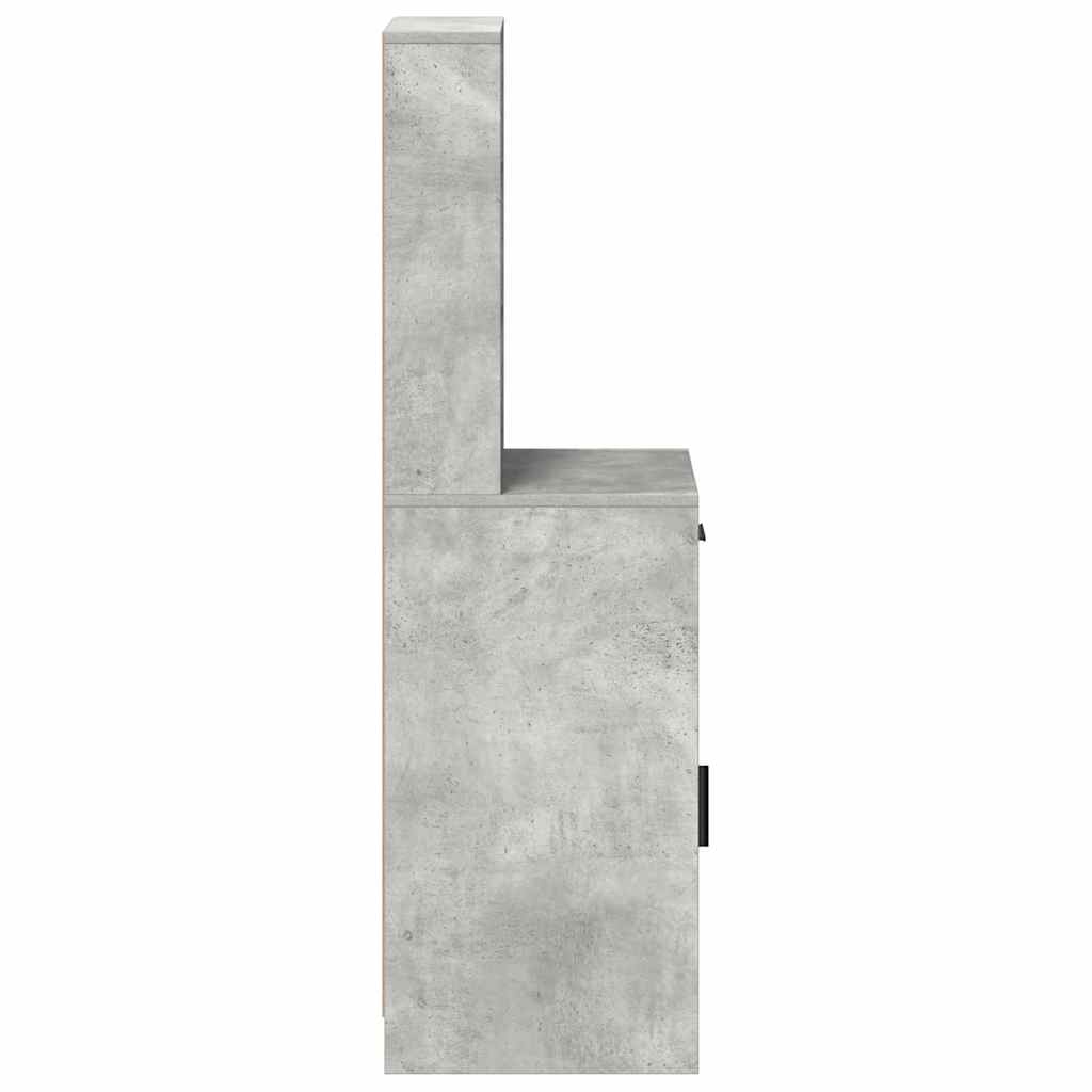 Highboard Betonski sivi 40 x 40,5 x 135 cm Konstruirano drvo