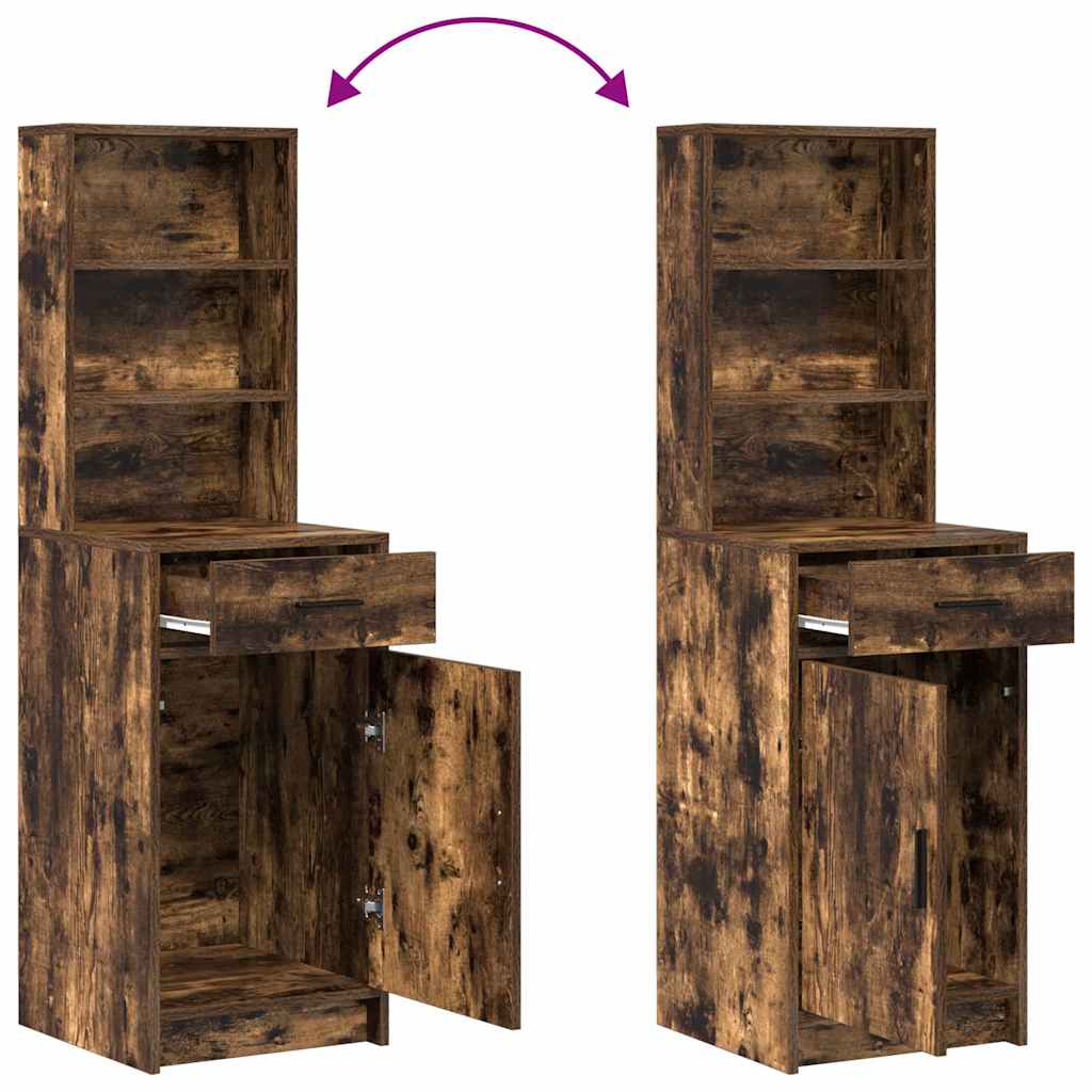 Highboard Dimljeni hrast 40 x 40,5 x 135 cm Konstruirano drvo