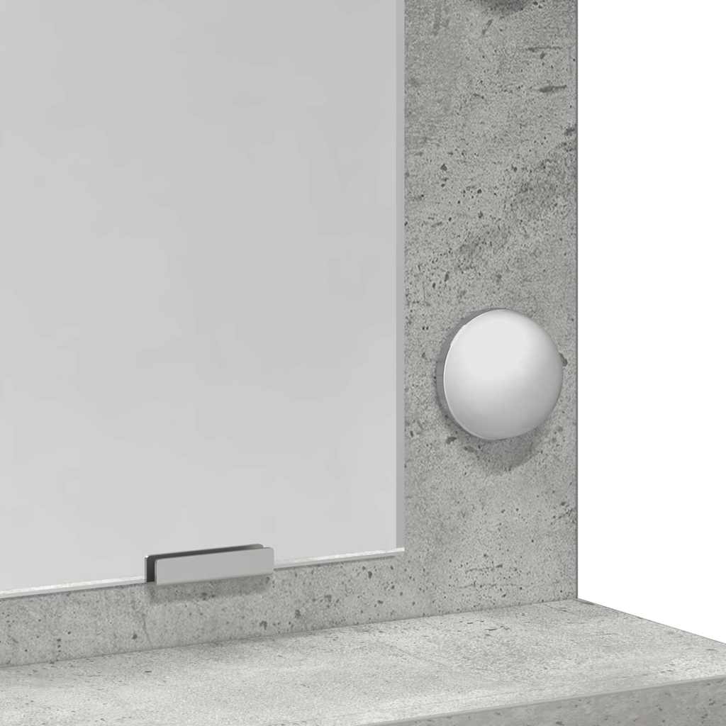 Toaletni stol Betonski sivi 79 x 41 x 135 cm Konstruirano drvo