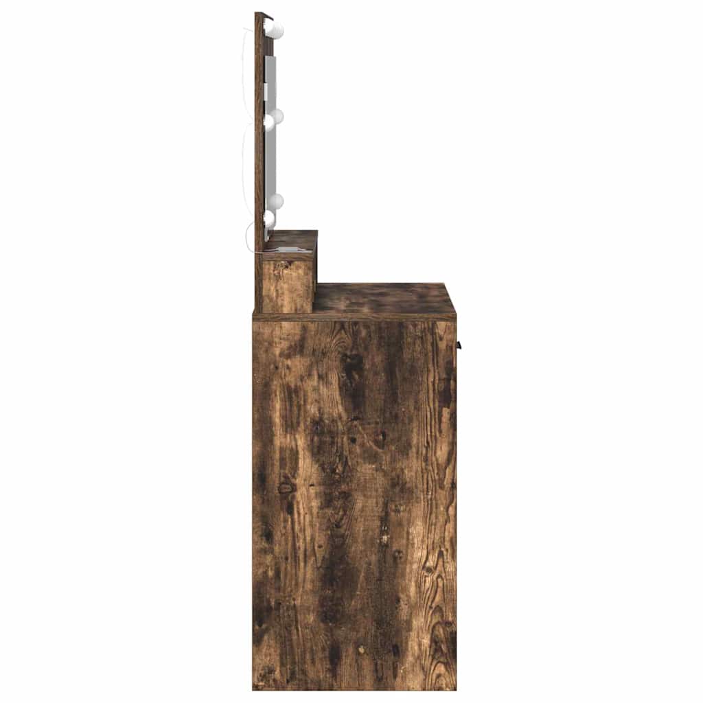Toaletni stol Dimljeni hrast 79 x 41 x 135 cm Konstruirano drvo