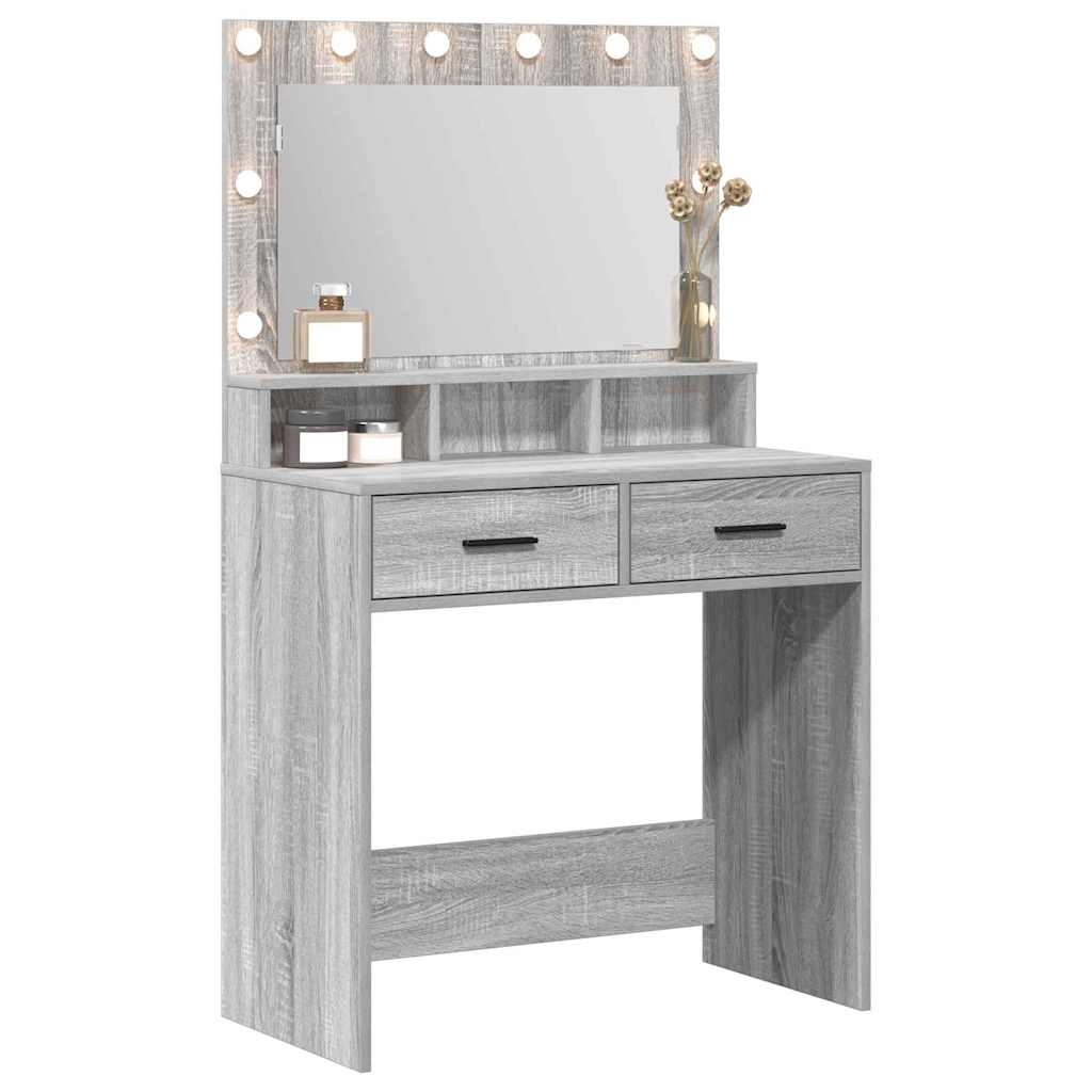 Toaletni stol Siva Sonoma 79 x 41 x 135 cm Konstruirano drvo