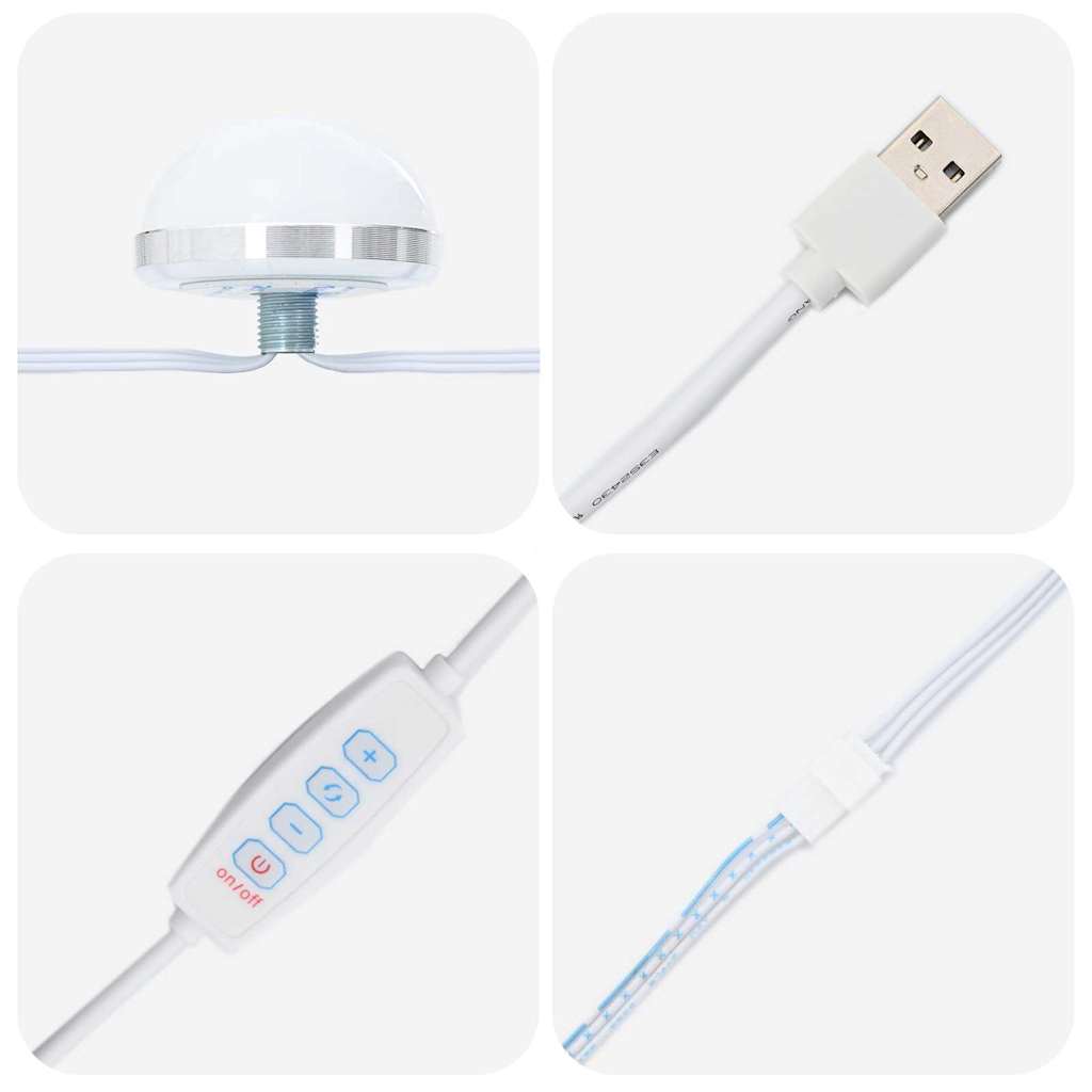 Toaletni stol Bijelo 50 x 41 x 135 cm Konstruirano drvo