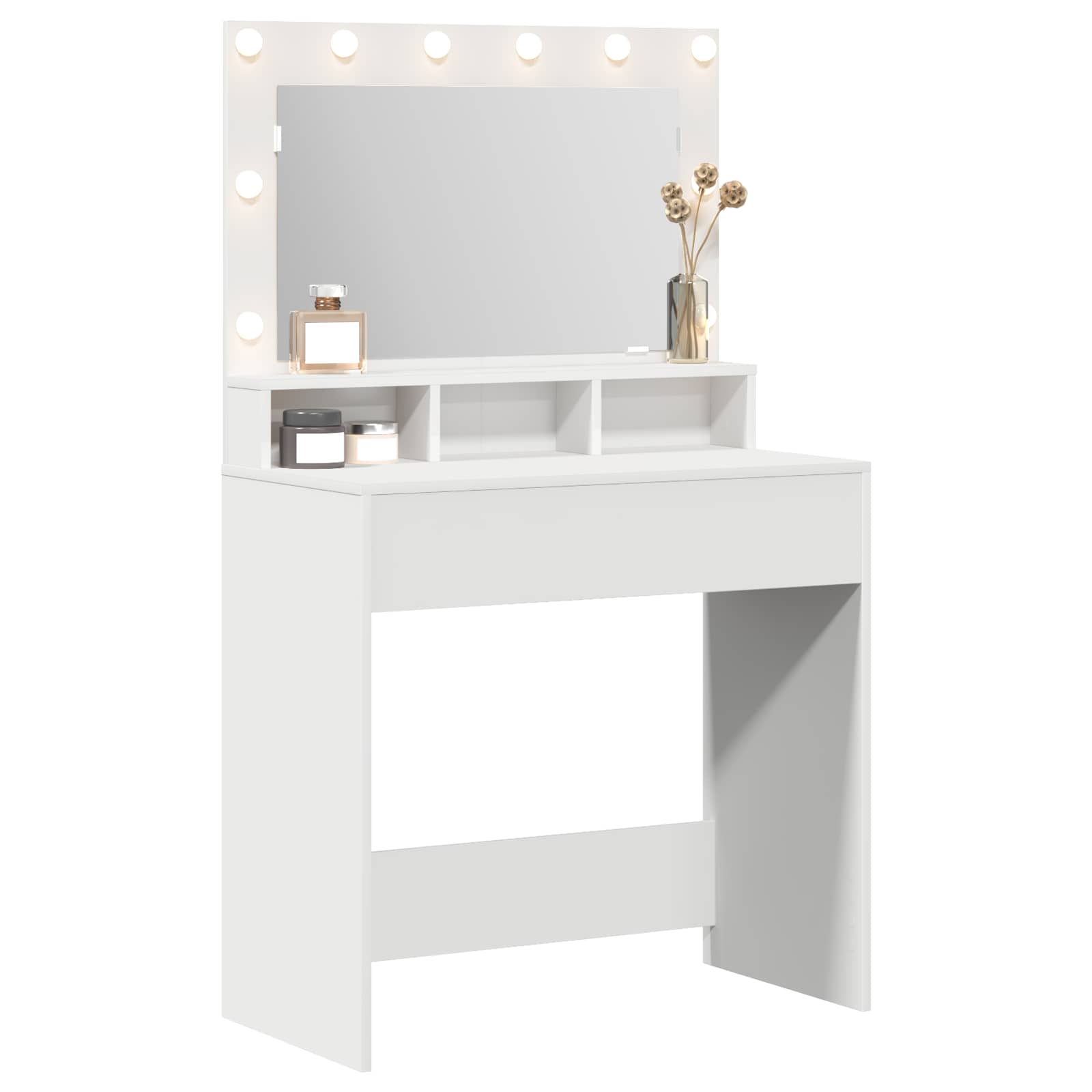 Toaletni stol Bijelo 78,5 x 41 x 135 cm Konstruirano drvo