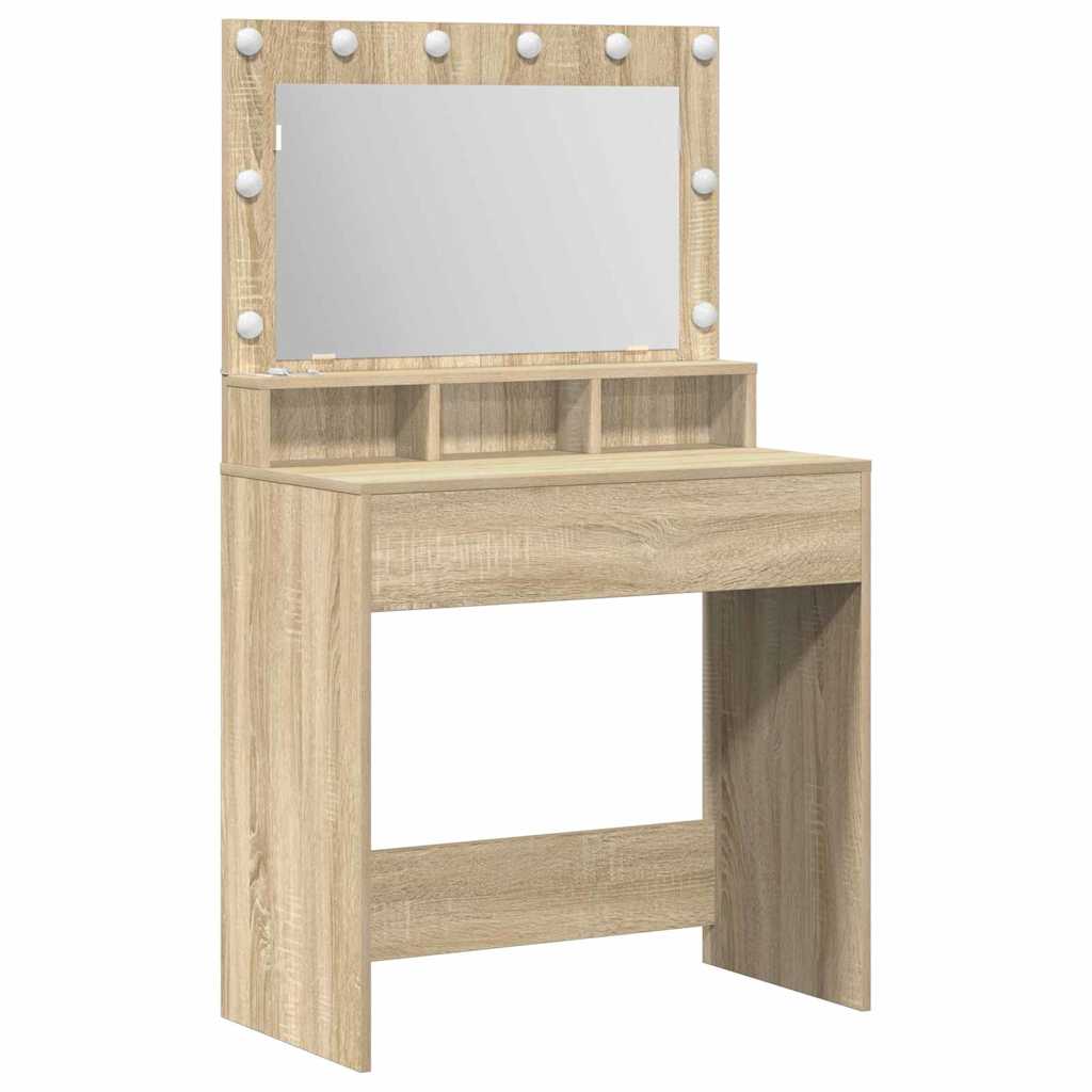 Toaletni stol Sonoma hrast 75,5 x 41 x 135 cm Konstruirano drvo