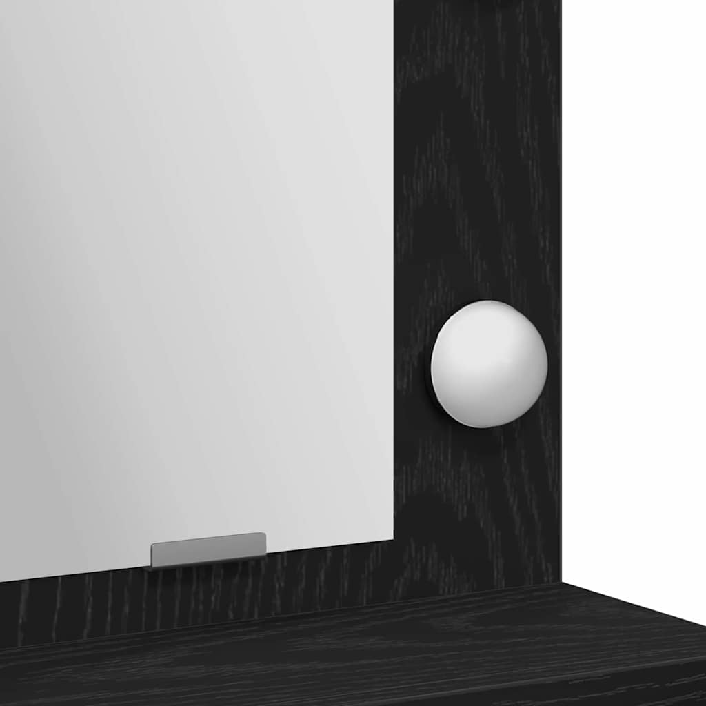 Toaletni stol Crni hrast 50 x 41 x 135 cm Konstruirano drvo