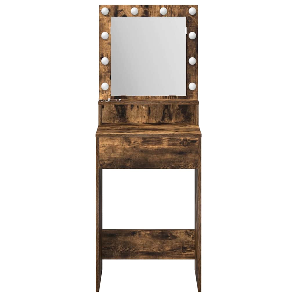 Toaletni stol Dimljeni hrast 50 x 41 x 135 cm Konstruirano drvo