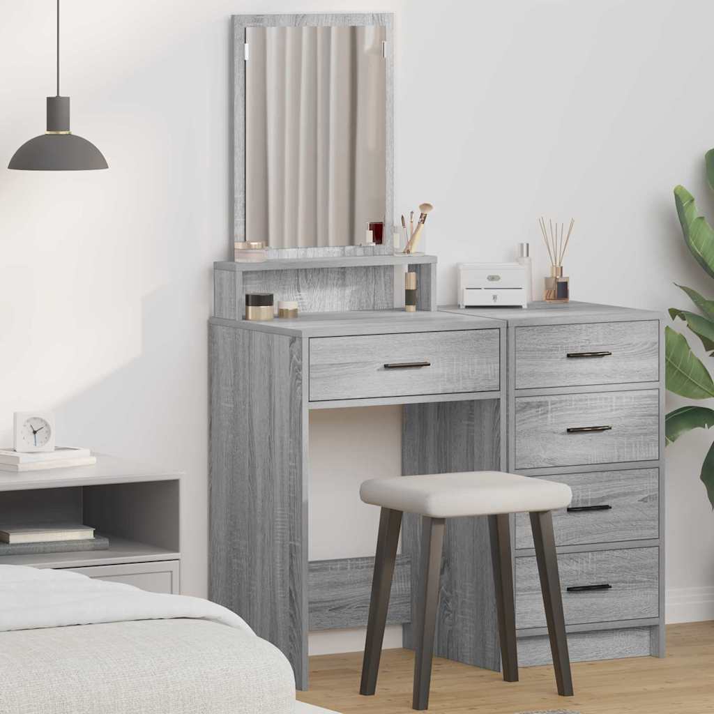 Toaletni stol Siva Sonoma 50 x 41 x 140 cm Konstruirano drvo