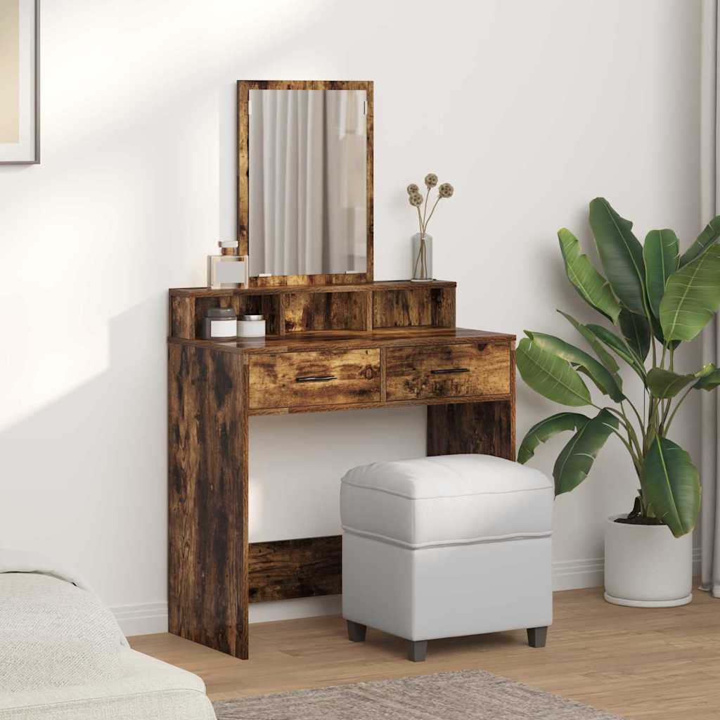 Toaletni stol Dimljeni hrast 79 x 41 x 140 cm Konstruirano drvo
