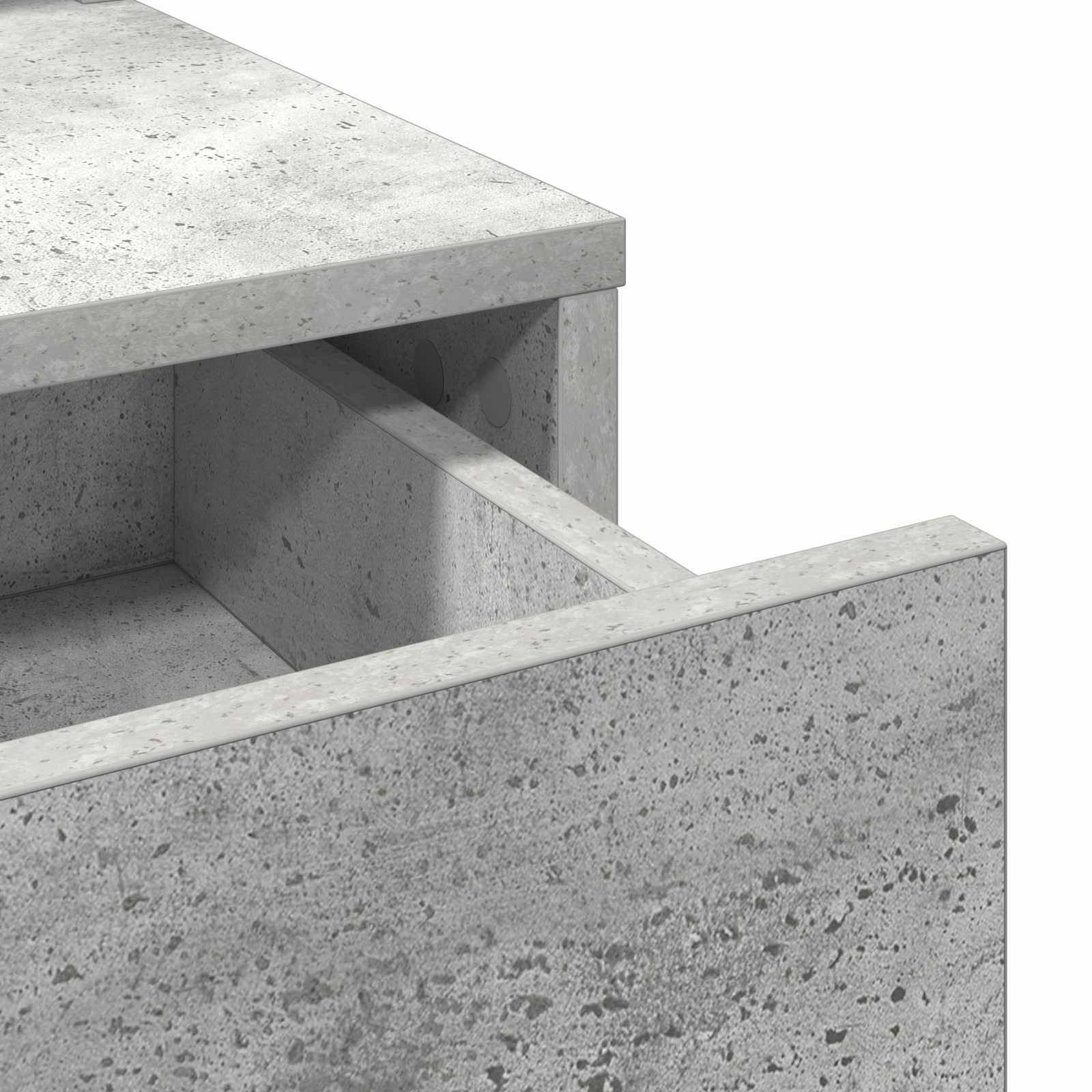 Toaletni stol Betonski sivi 100 x 41 x 140 cm Konstruirano drvo
