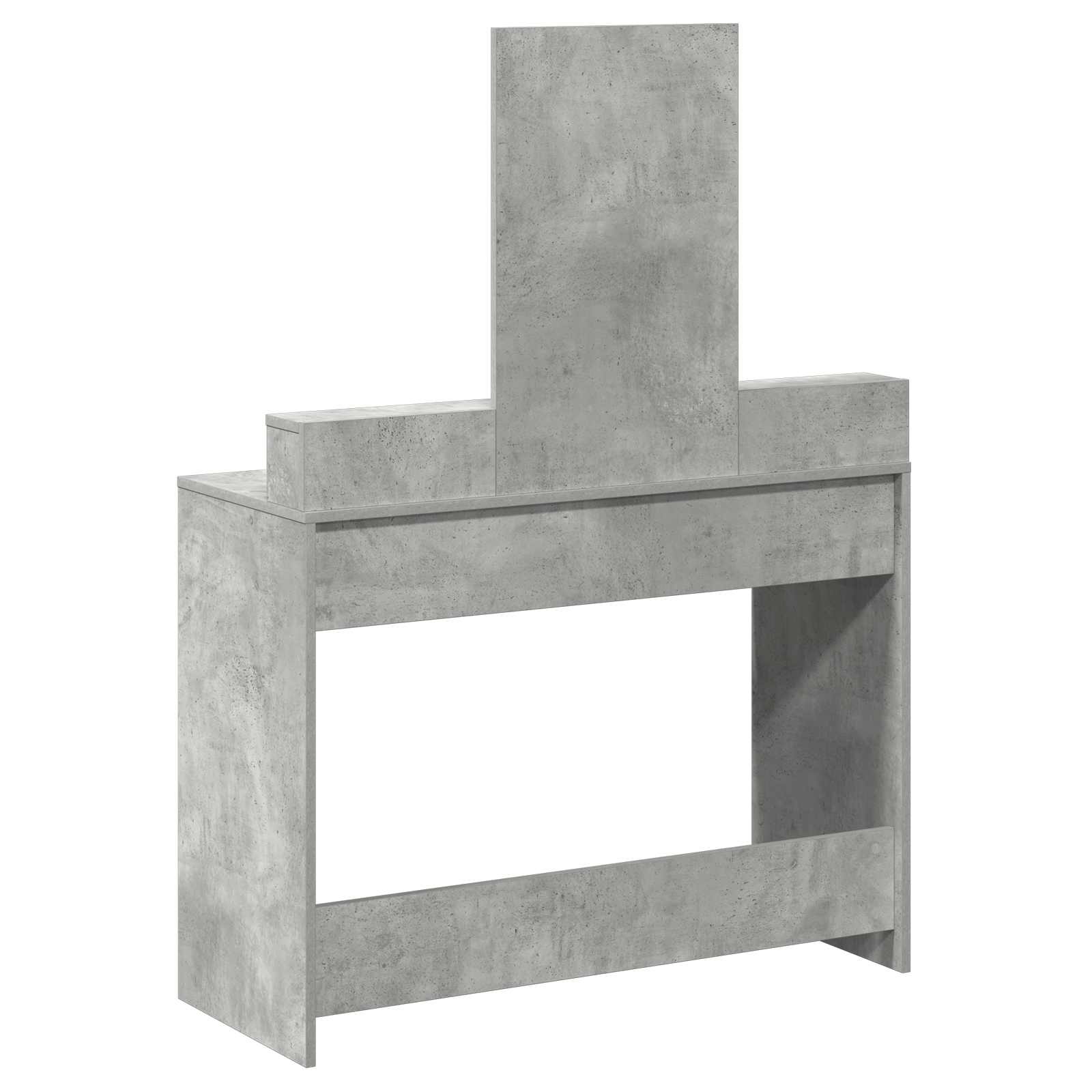 Toaletni stol Betonski sivi 100 x 41 x 140 cm Konstruirano drvo