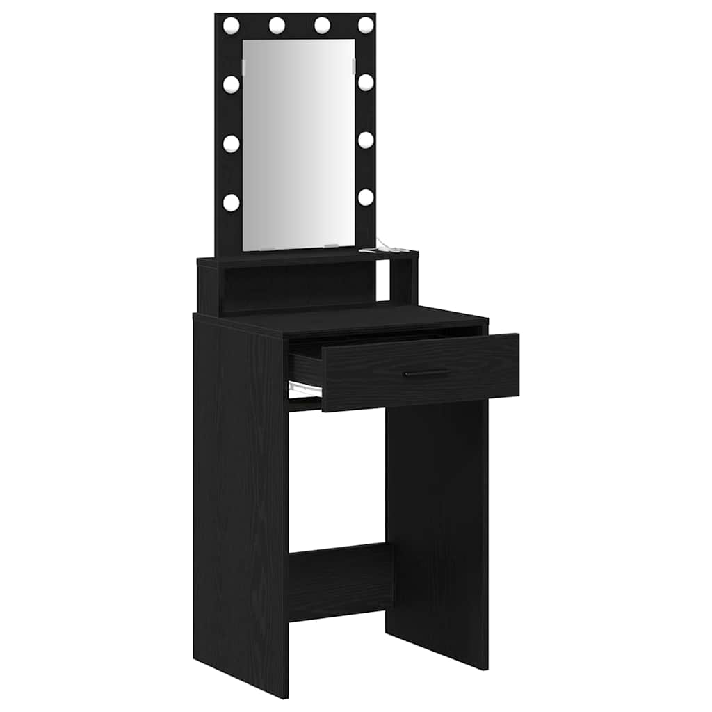 Toaletni stol Crna 50 x 41 x 140 cm Konstruirano drvo