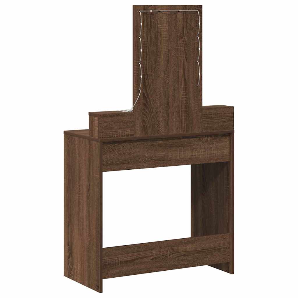 Toaletni stol Smeđa 79 x 41 x 140 cm Konstruirano drvo