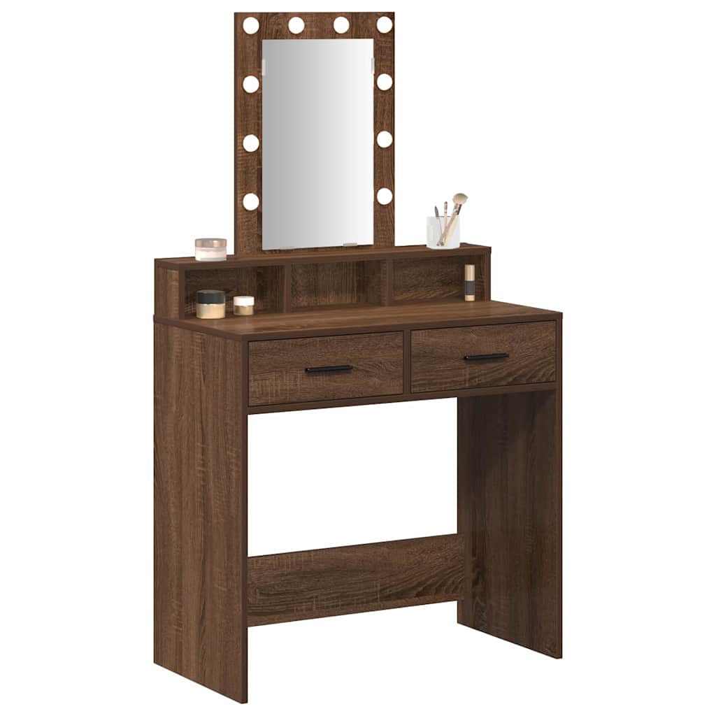Toaletni stol Smeđa 79 x 41 x 140 cm Konstruirano drvo