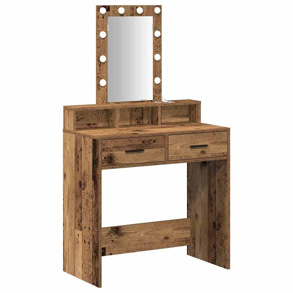 Toaletni stol Smeđa 79 x 41 x 140 cm Konstruirano drvo