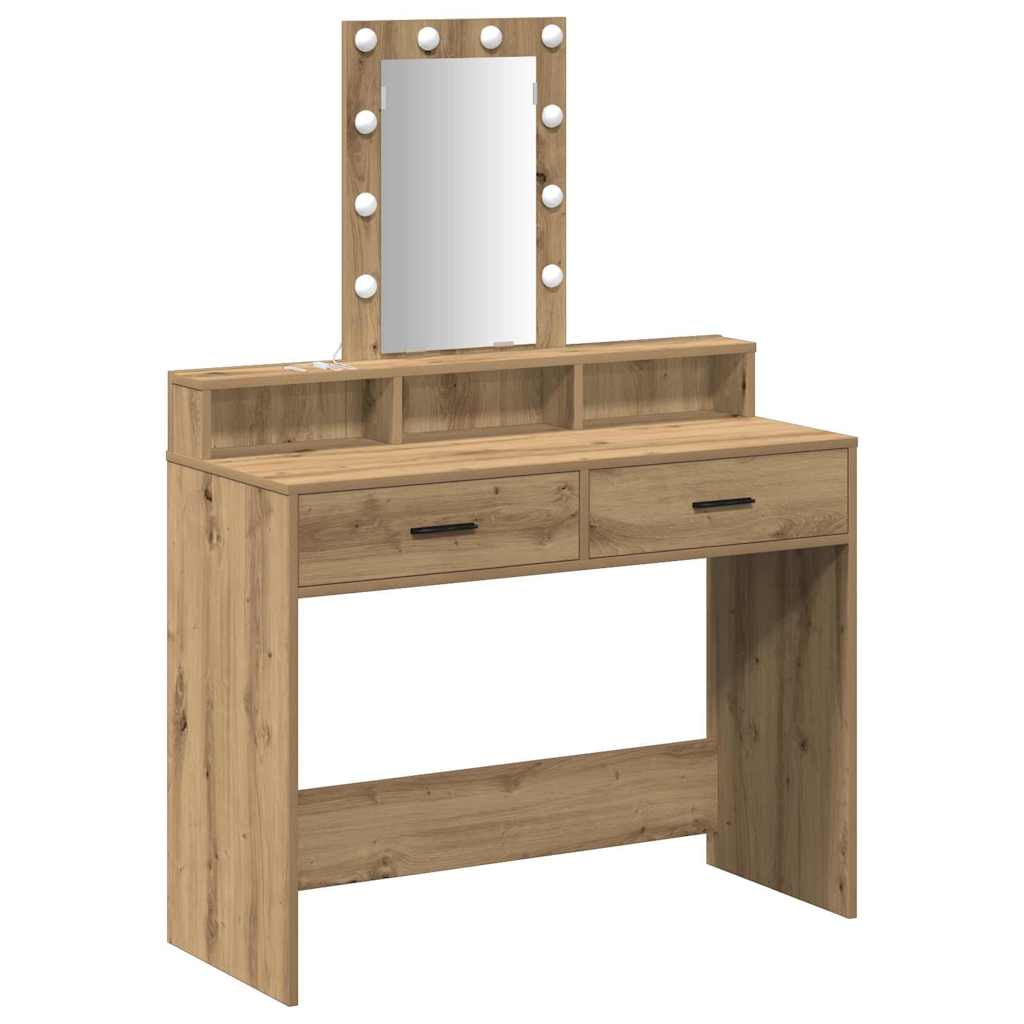 Toaletni stol Smeđa 100 x 41 x 140 cm Konstruirano drvo