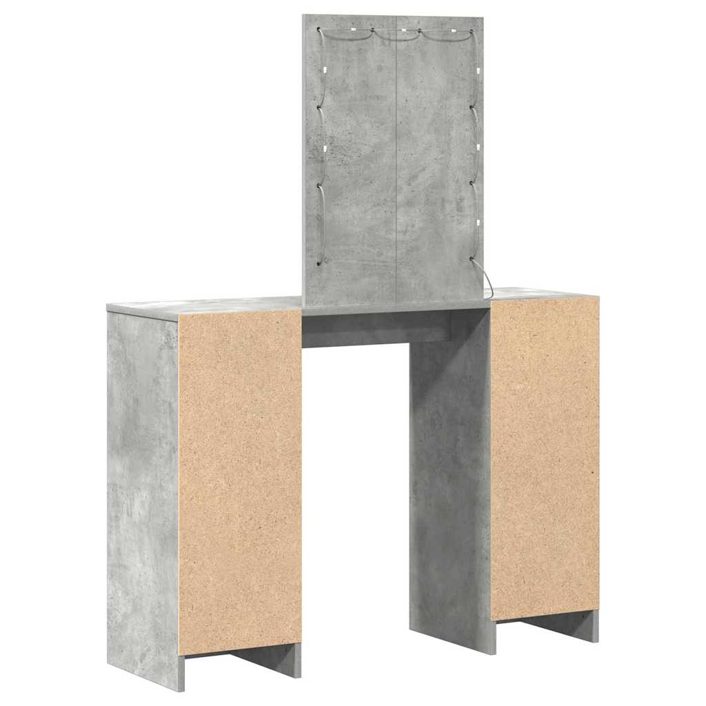 Toaletni stol Svijetlo siva 102 x 33 x 135 cm Konstruirano drvo