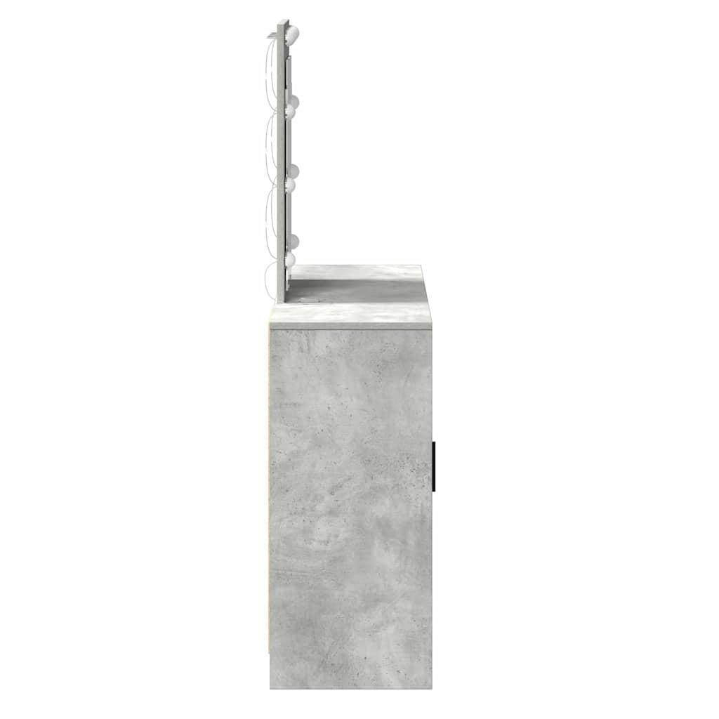 Toaletni stol Svijetlo siva 102 x 33 x 135 cm Konstruirano drvo