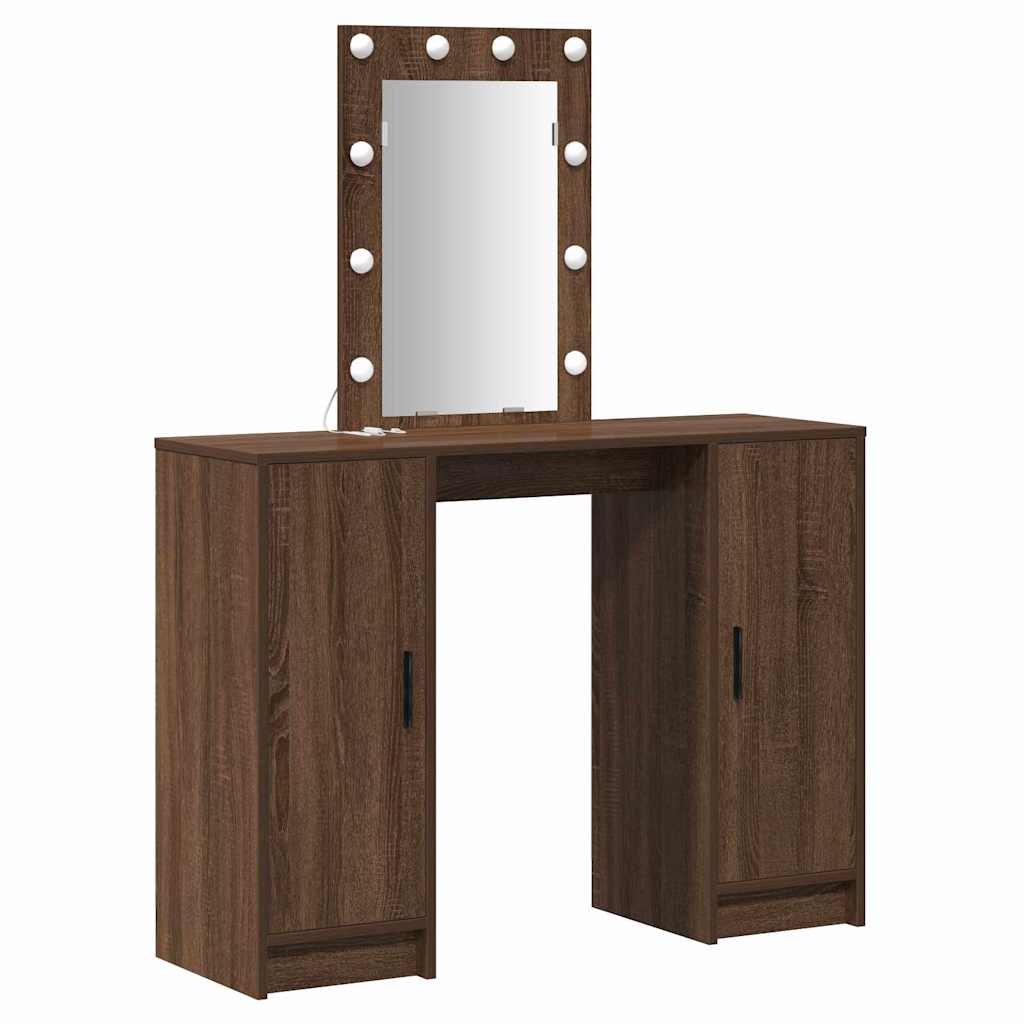Toaletni stol Smeđa 102 x 33 x 135 cm Konstruirano drvo
