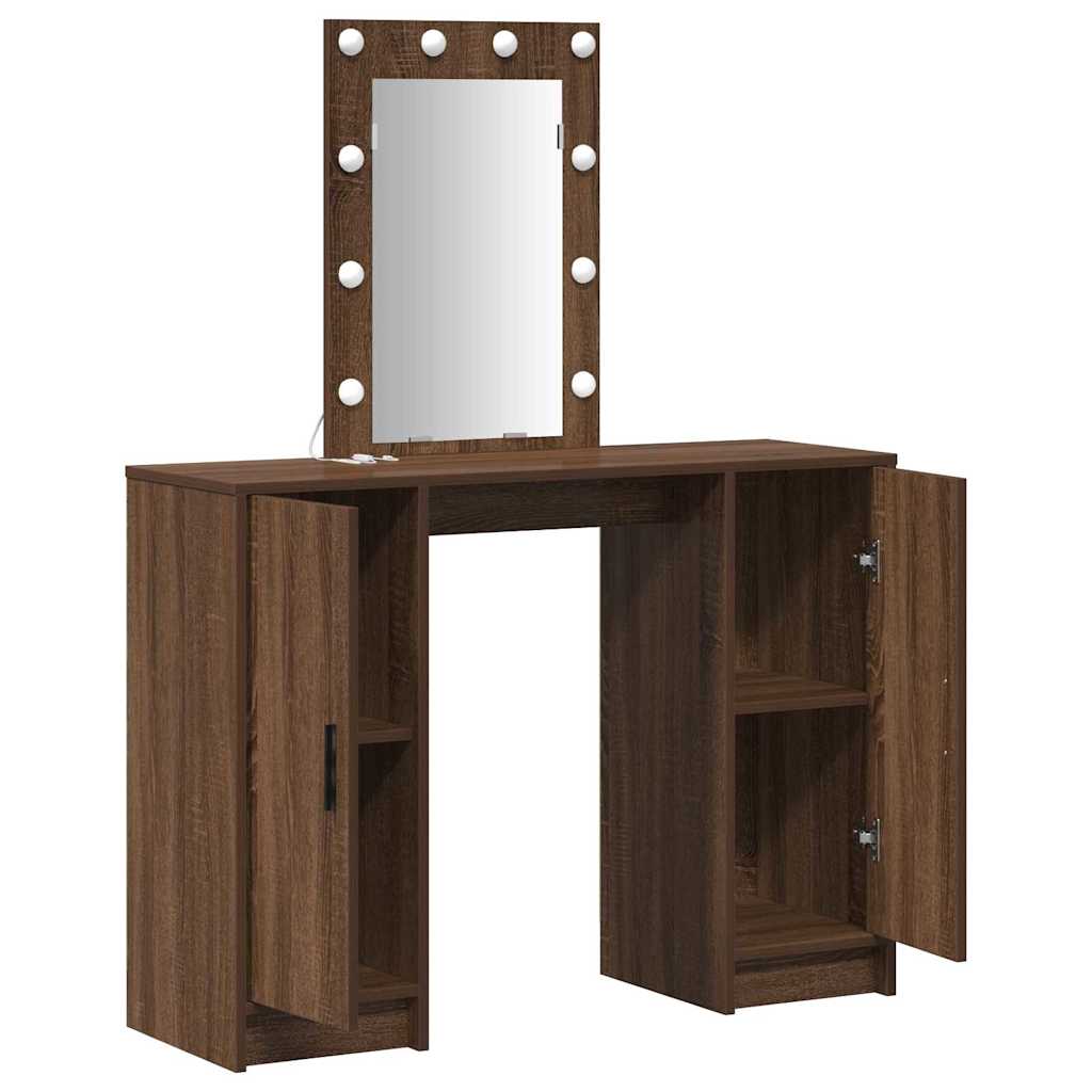 Toaletni stol Smeđa 102 x 33 x 135 cm Konstruirano drvo