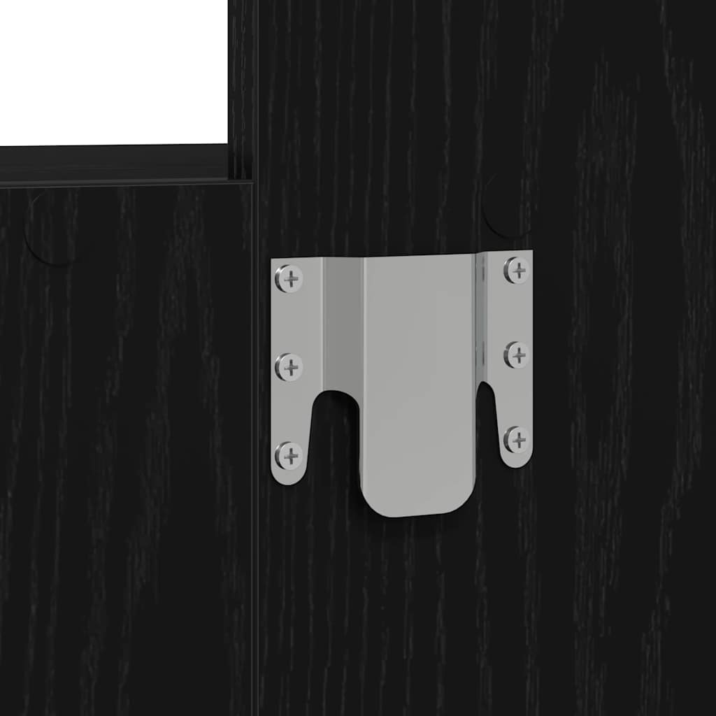 Toaletni stol s ladicama Crna 60 x 40 x 70 cm Konstruirano drvo