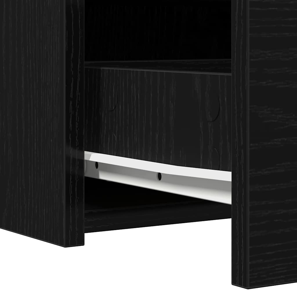 Toaletni stol s ladicama Crna 83 x 40 x 70 cm Konstruirano drvo