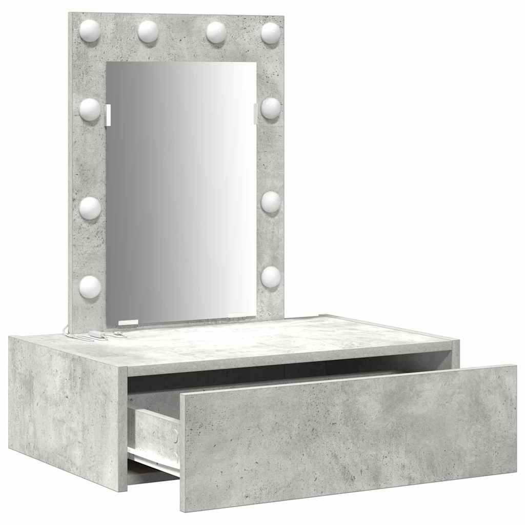 Toaletni stol s ladicama Siva 60 x 40 x 70 cm Konstruirano drvo