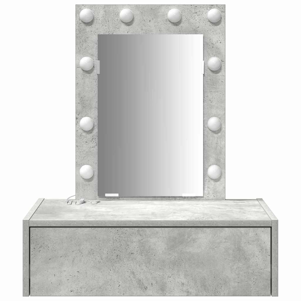 Toaletni stol s ladicama Siva 60 x 40 x 70 cm Konstruirano drvo