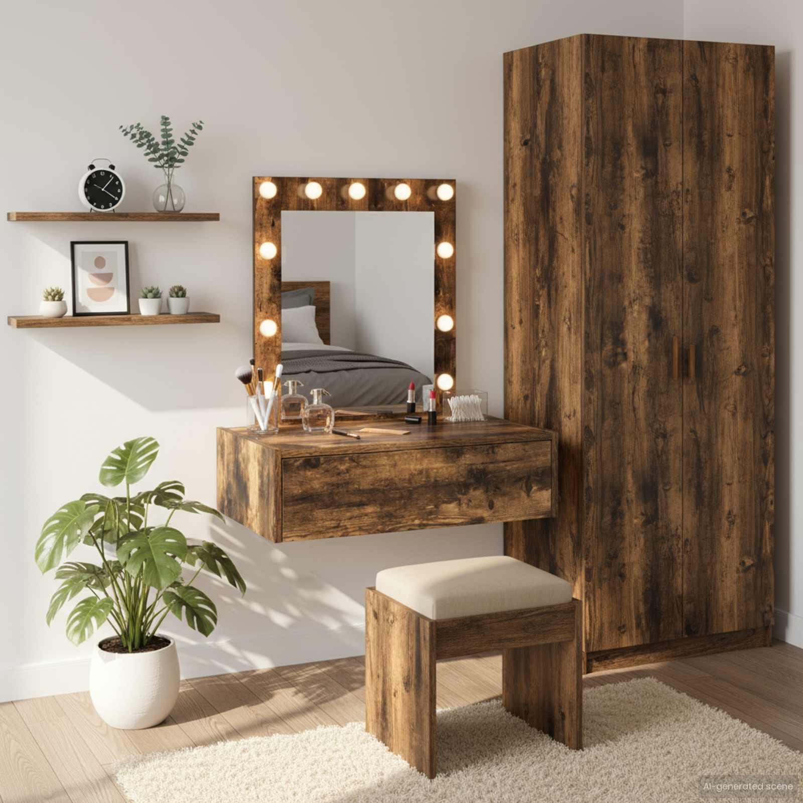 Toaletni stol Smeđa 60 x 40 x 70 cm Konstruirano drvo