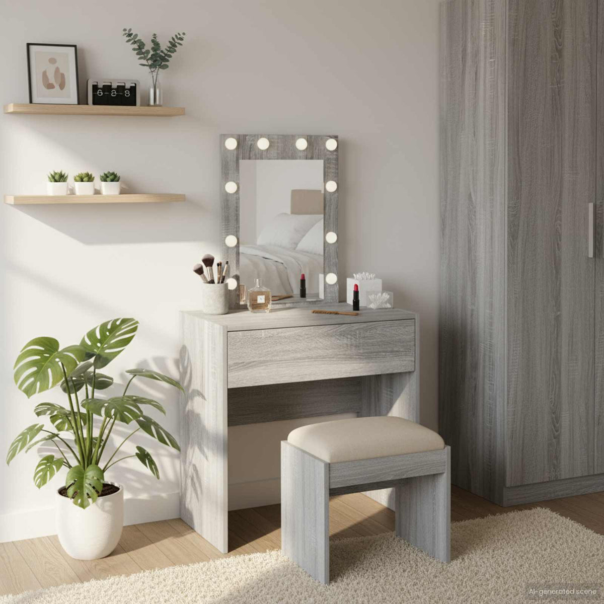 Toaletni stol Siva 60 x 40 x 70 cm Konstruirano drvo
