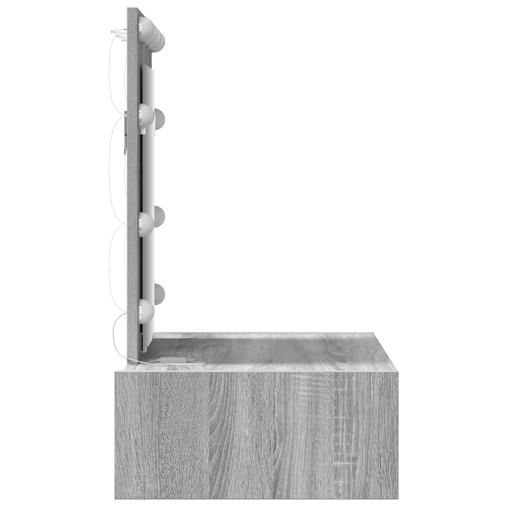 Toaletni stol s ladicama Siva 60 x 40 x 70 cm Konstruirano drvo