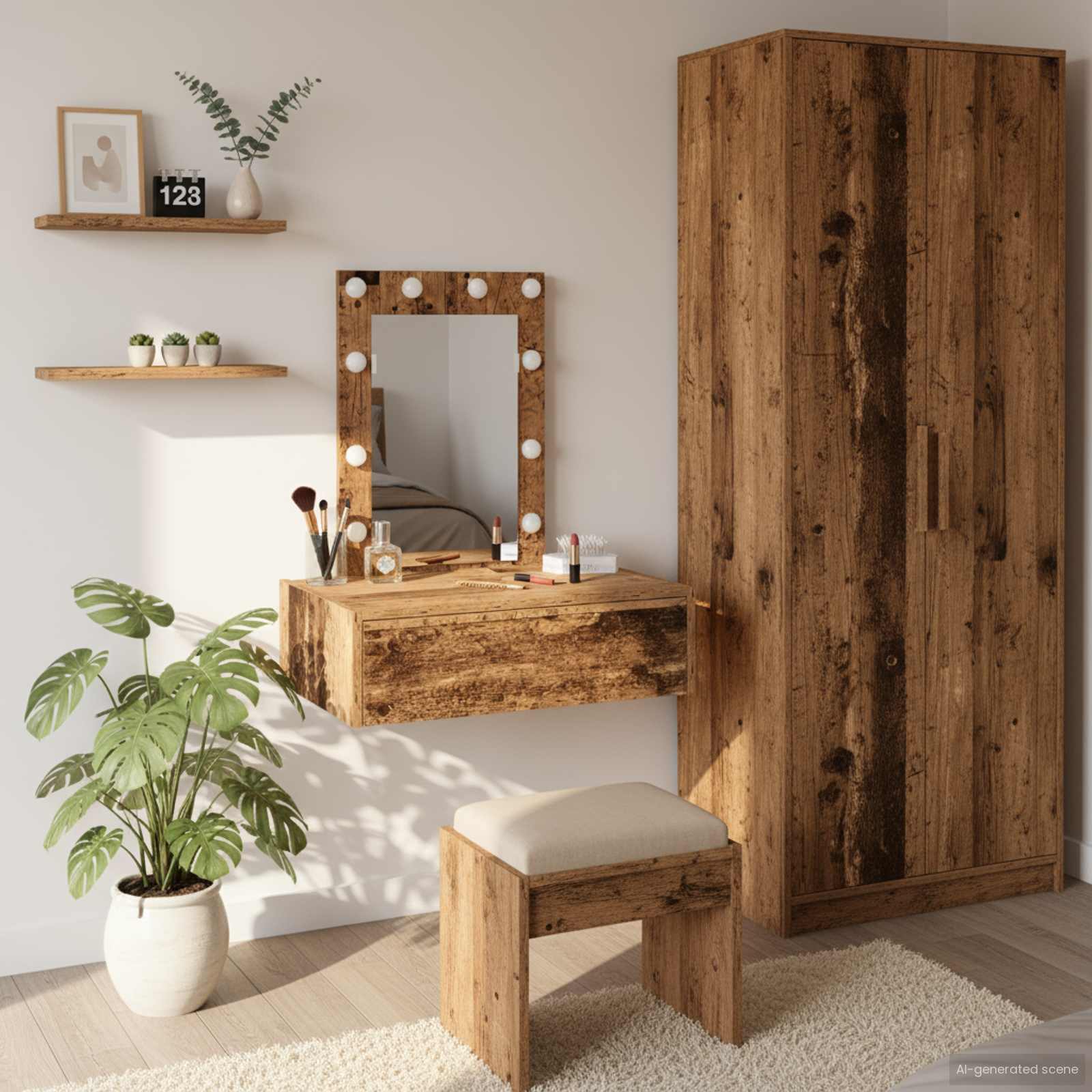 Toaletni stol Smeđa 60 x 40 x 70 cm Konstruirano drvo