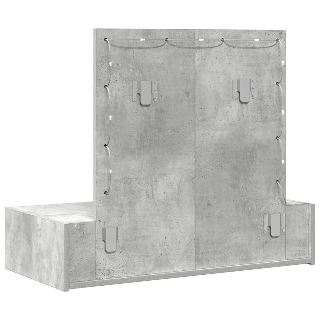 Toaletni stol s ladicama Siva 83 x 40 x 70 cm Konstruirano drvo
