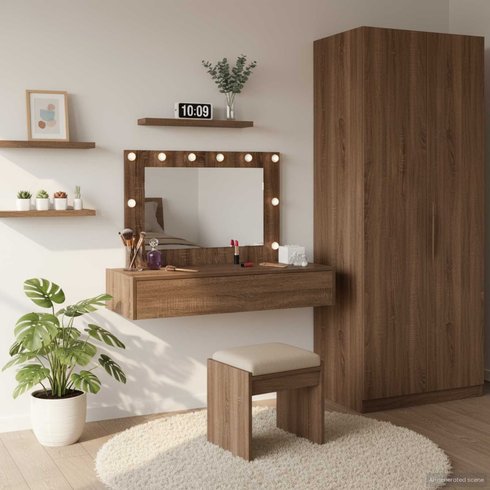 Toaletni stol Smeđa 100 x 40 x 70 cm Konstruirano drvo