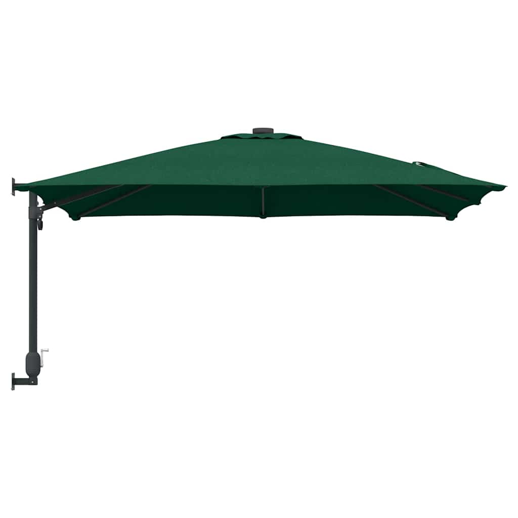 Vrtni suncobran Zelena 248,5 x 247,5 x 160 cm Poliester i čelik