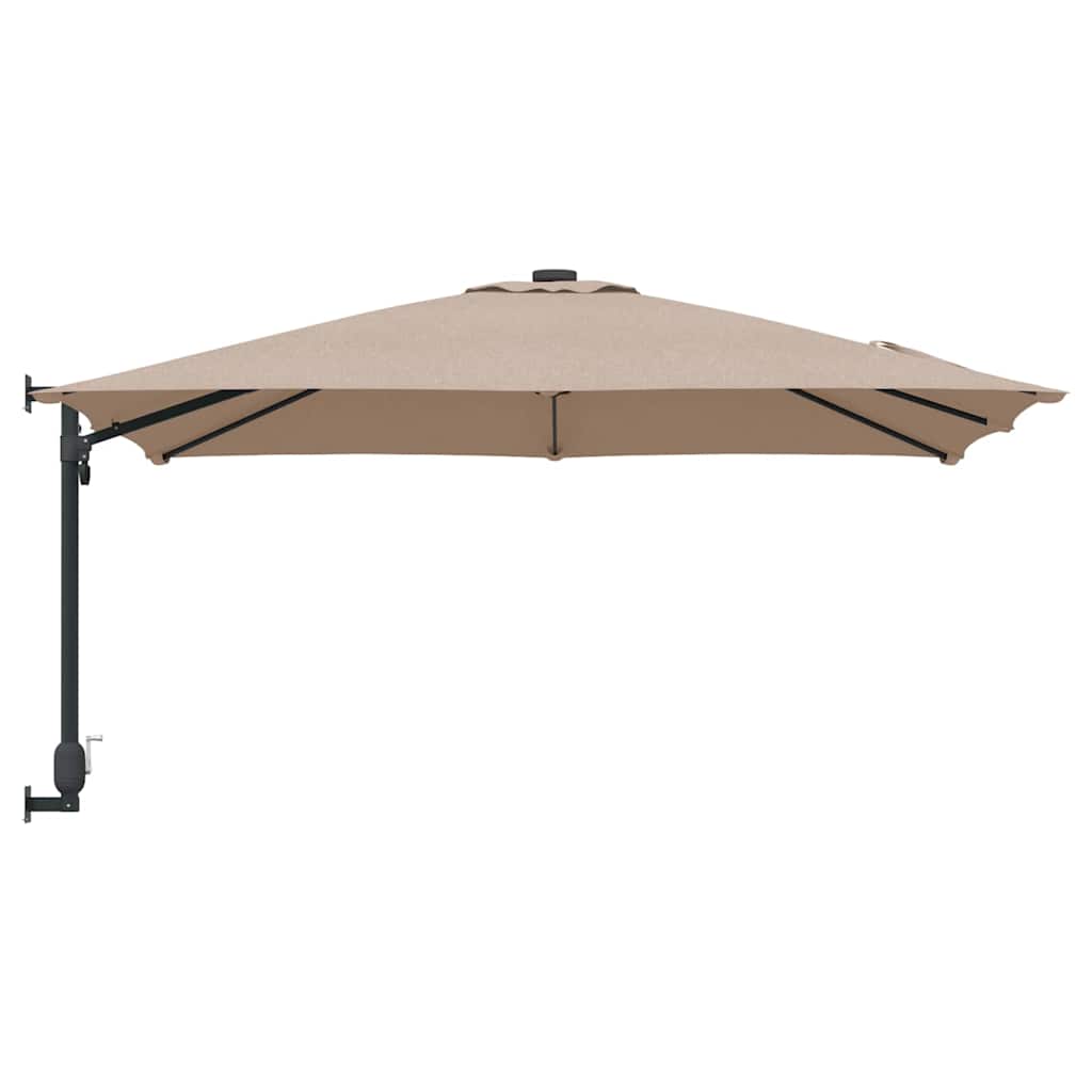 Vrtni suncobran Sivo-smeđa 248,5 x 247,5 x 160 cm