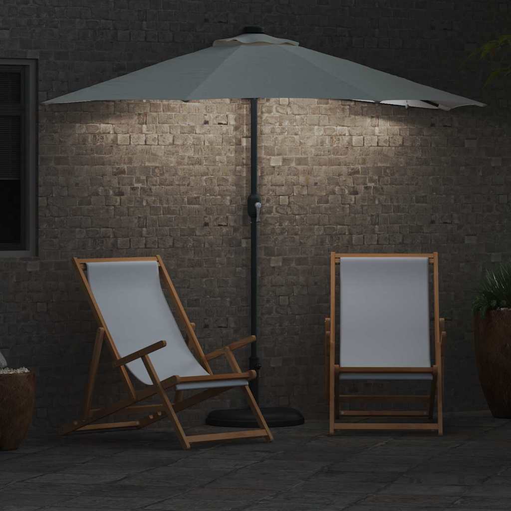 Vrtni suncobran Pijesak 294 x 150 x 223 cm Poliester i čelik