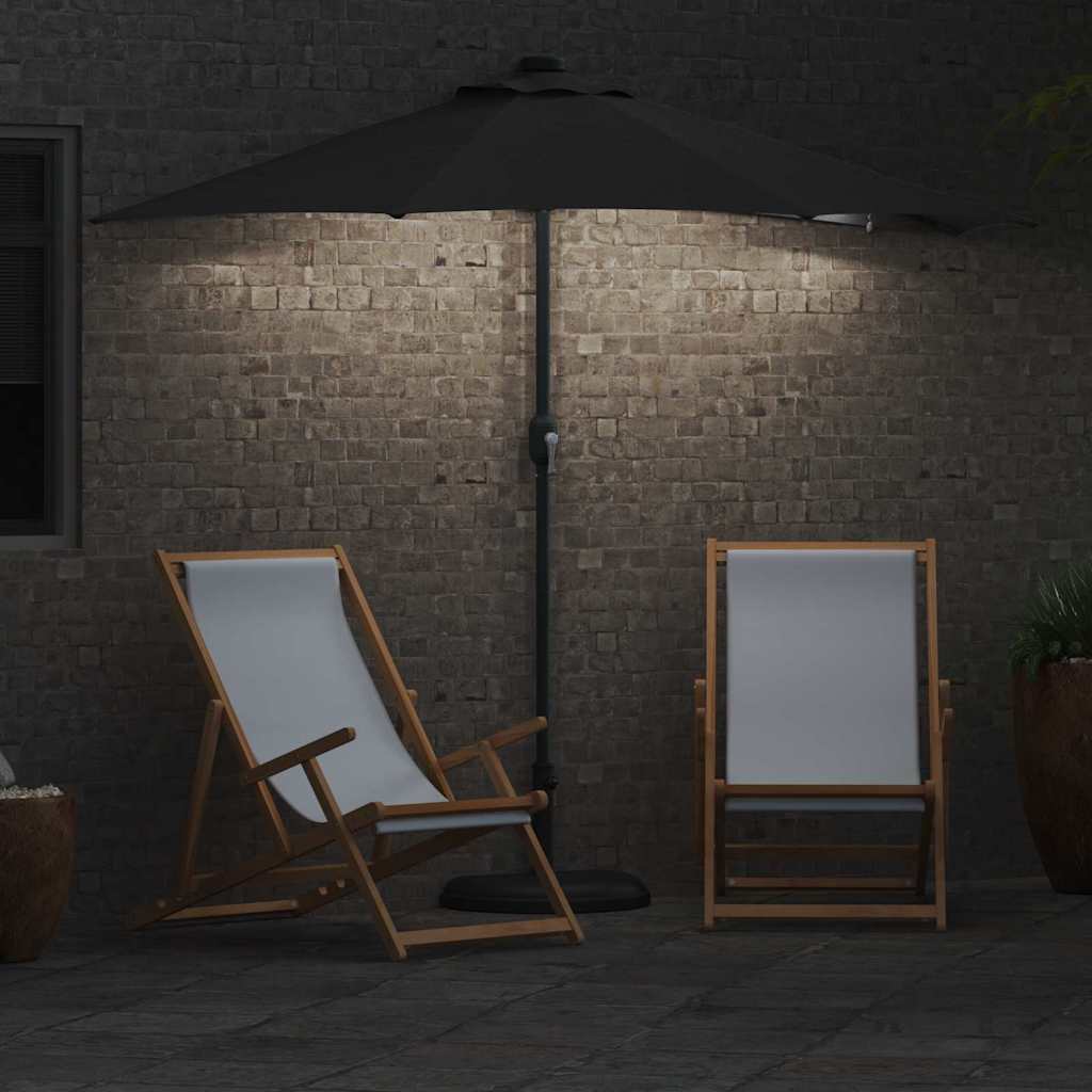 Vrtni suncobran Antracit 294 x 150 x 223 cm Poliester i čelik