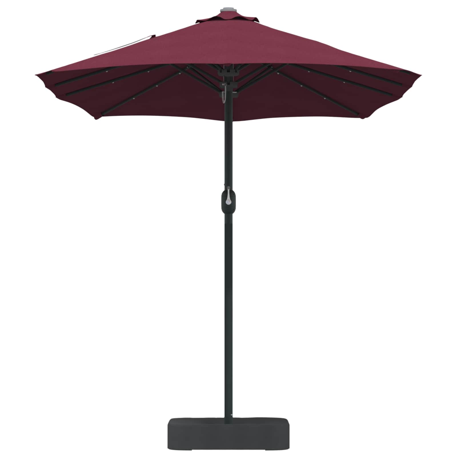 Vrtni suncobran Bordeaux Crvena 385 x 209 x 244 cm Poliester