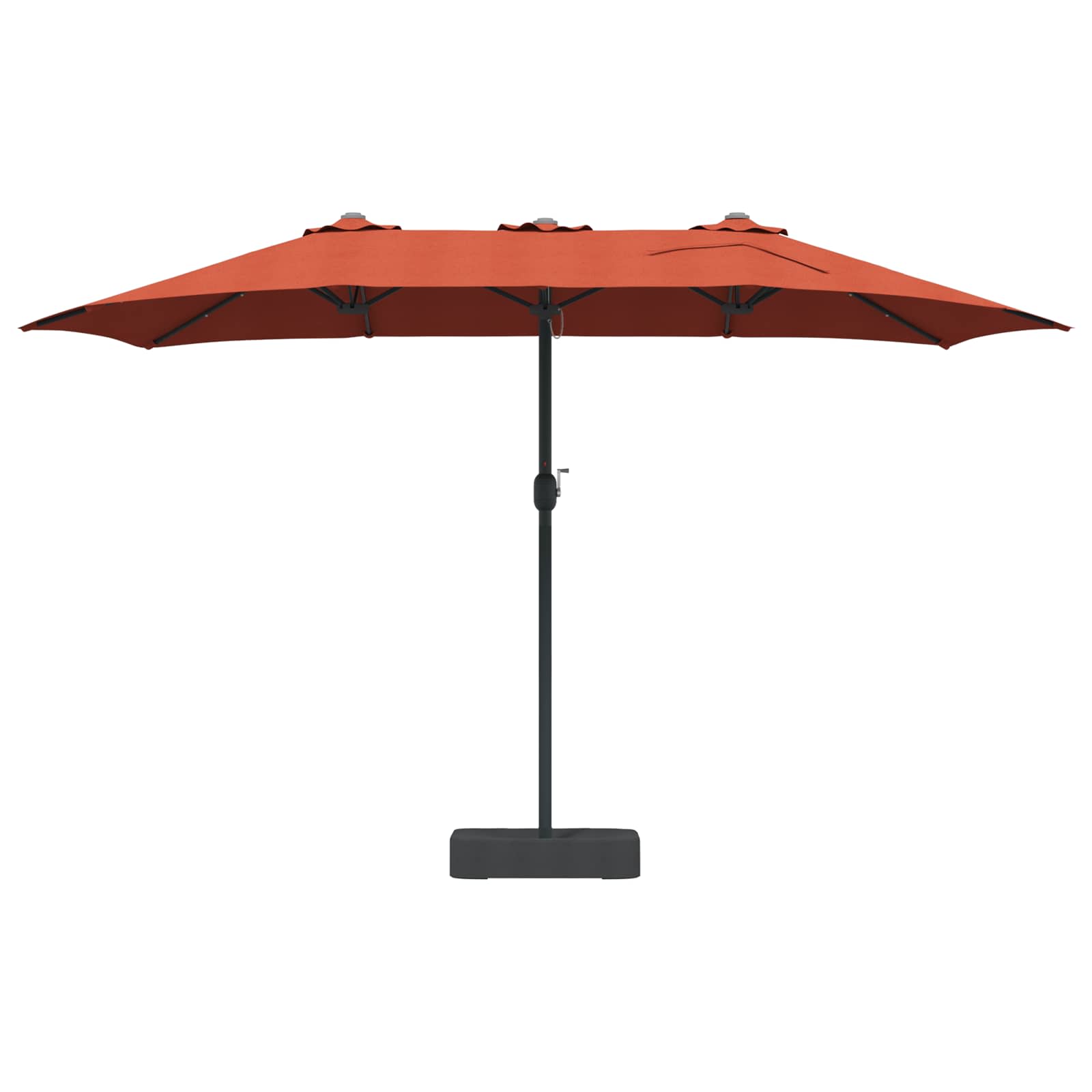 Vrtni suncobran Terakota 385 x 209 x 244 cm Poliester