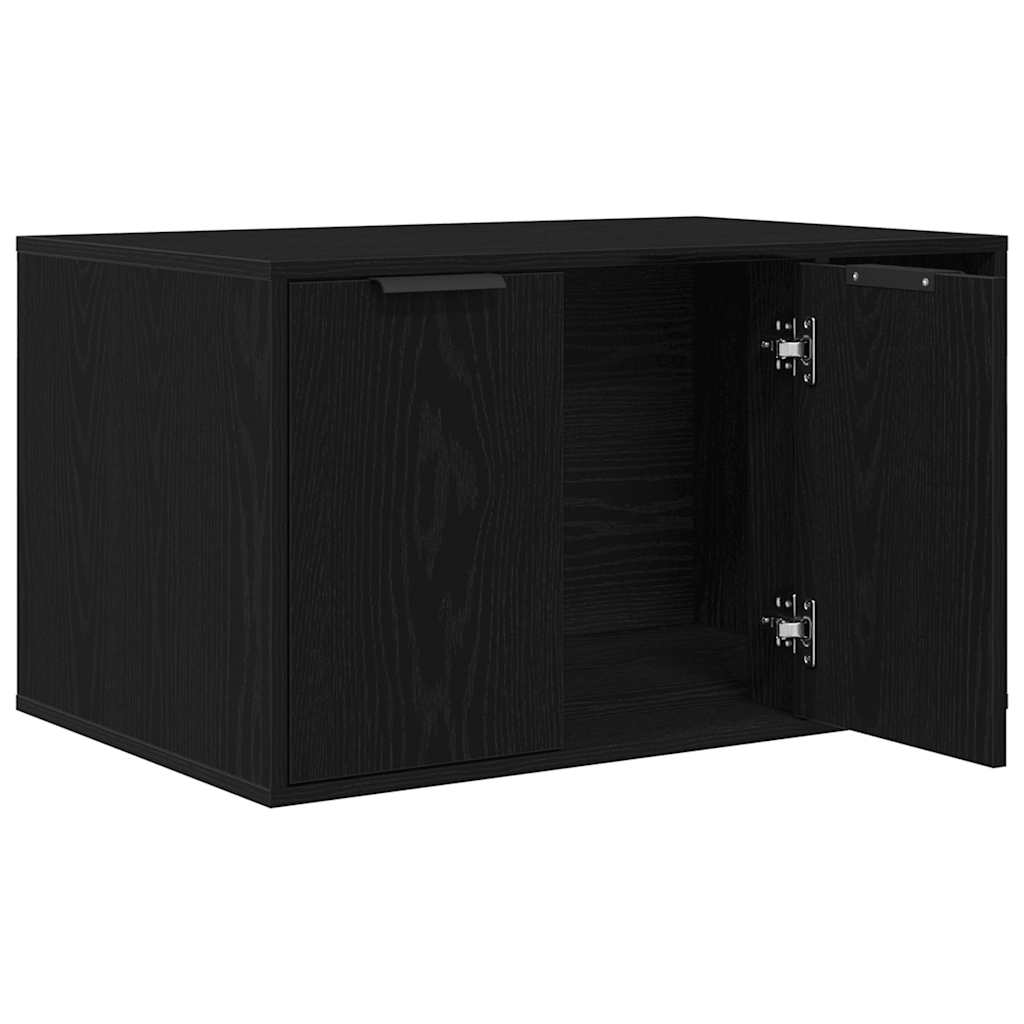 Kućište za mačji pijesak crni hrast 80x50x45 cm inženjerski drvo