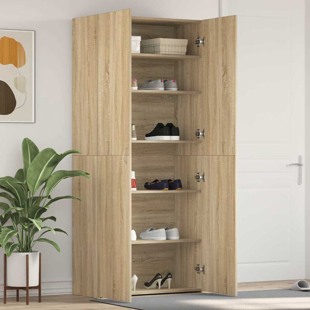 Ormar za cipele Smeđa 80 x 35.5 x 180 cm Konstruirano drvo