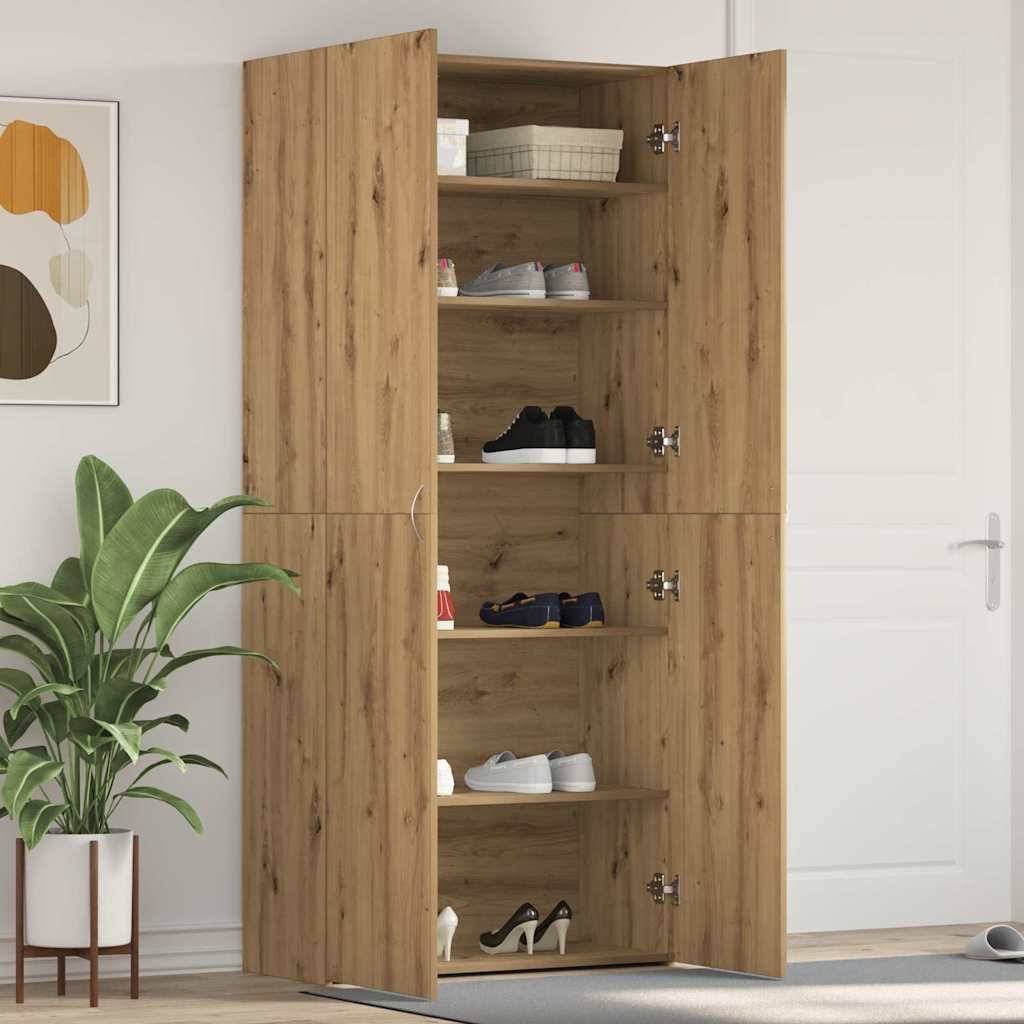Ormar za cipele 80 x 35.5 x 180 cm Konstruirano drvo Smeđa