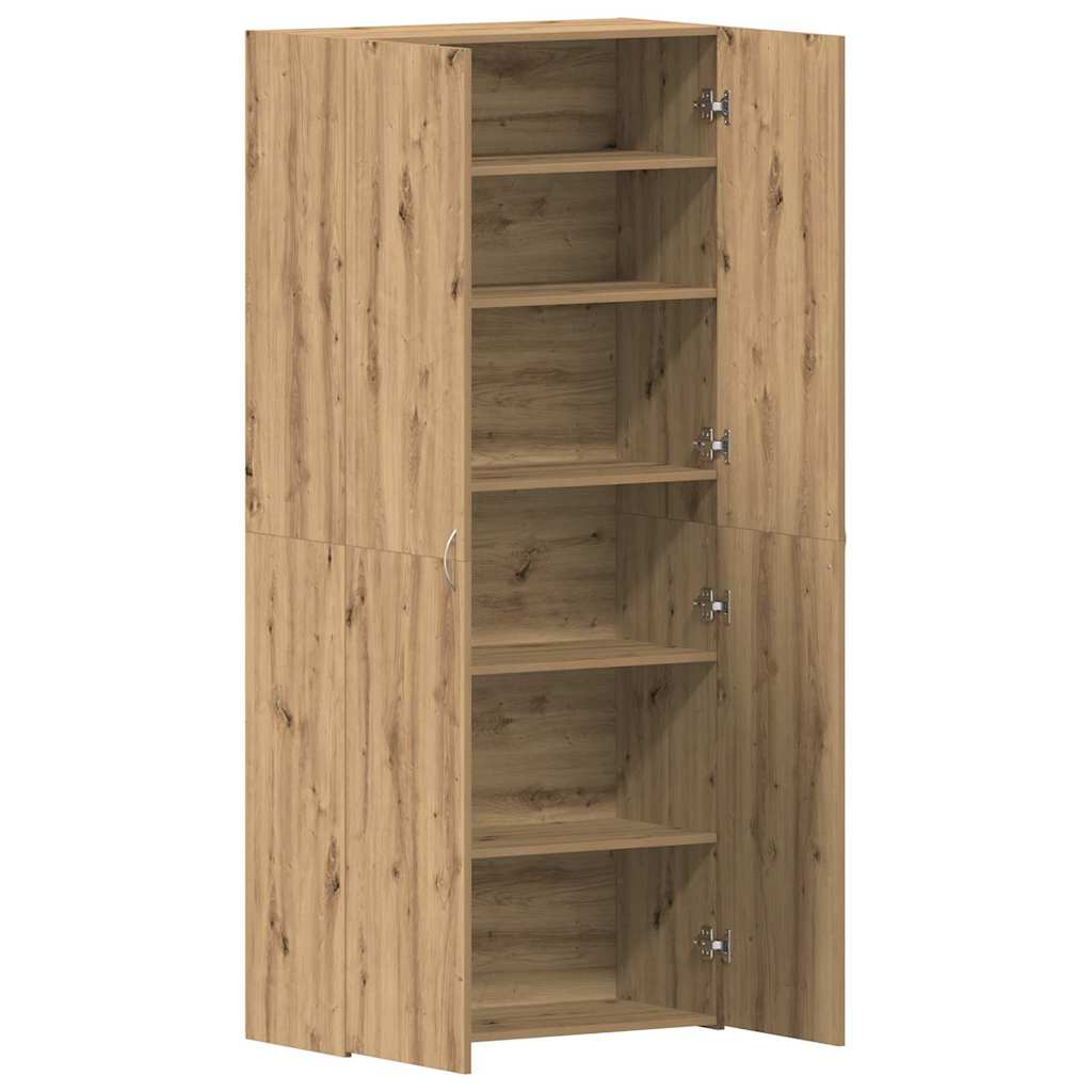 Ormar za cipele 80 x 35.5 x 180 cm Konstruirano drvo Smeđa