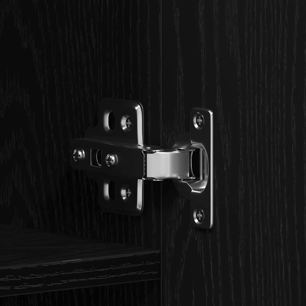 Ormar za cipele Crna 80 x 35.5 x 180 cm Konstruirano drvo