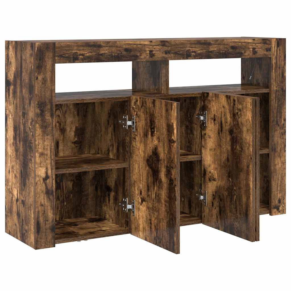Kreveta Dimljeni hrast 116 x 30 x 75 cm Konstruirano drvo