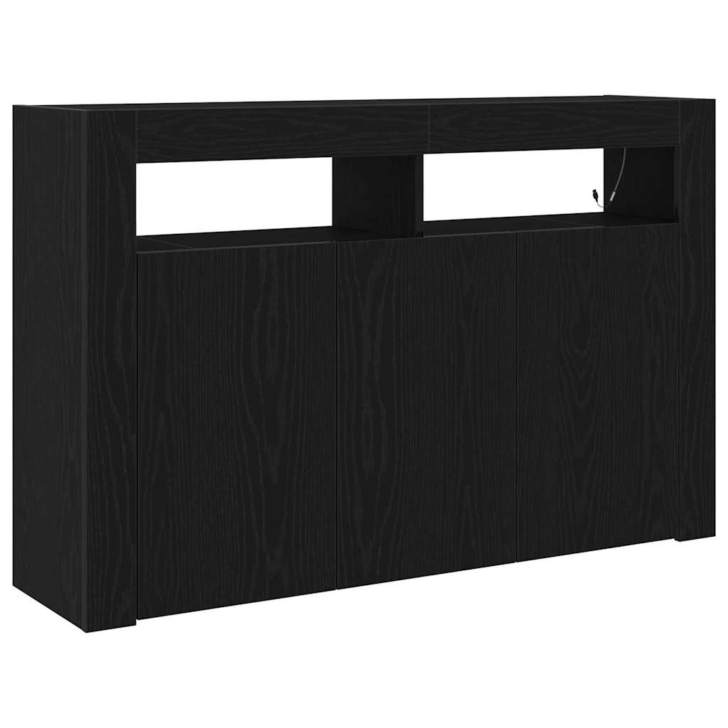 Kreveta Crni hrast 116 x 30 x 75 cm Konstruirano drvo