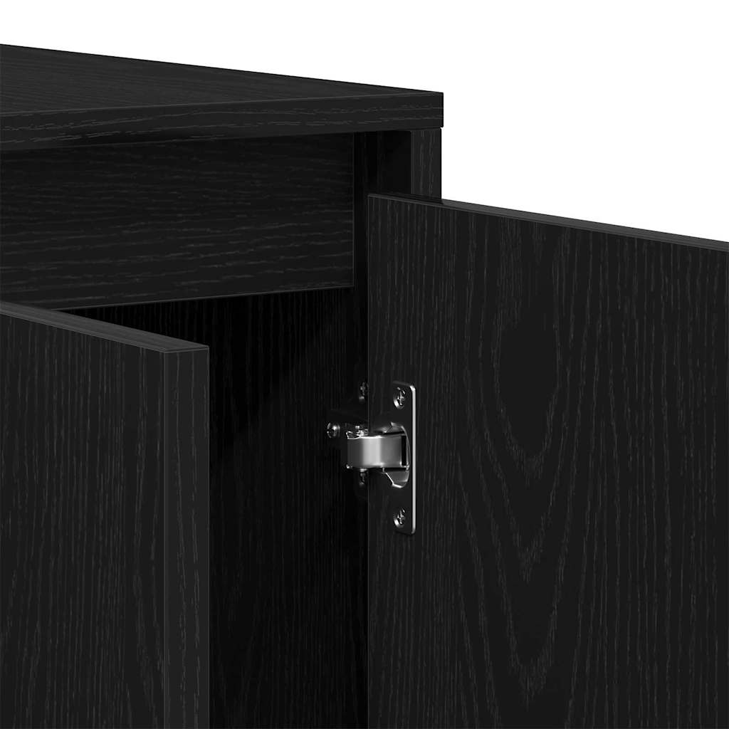 Kreveta Crni hrast 135 x 41 x 75 cm Konstruirano drvo