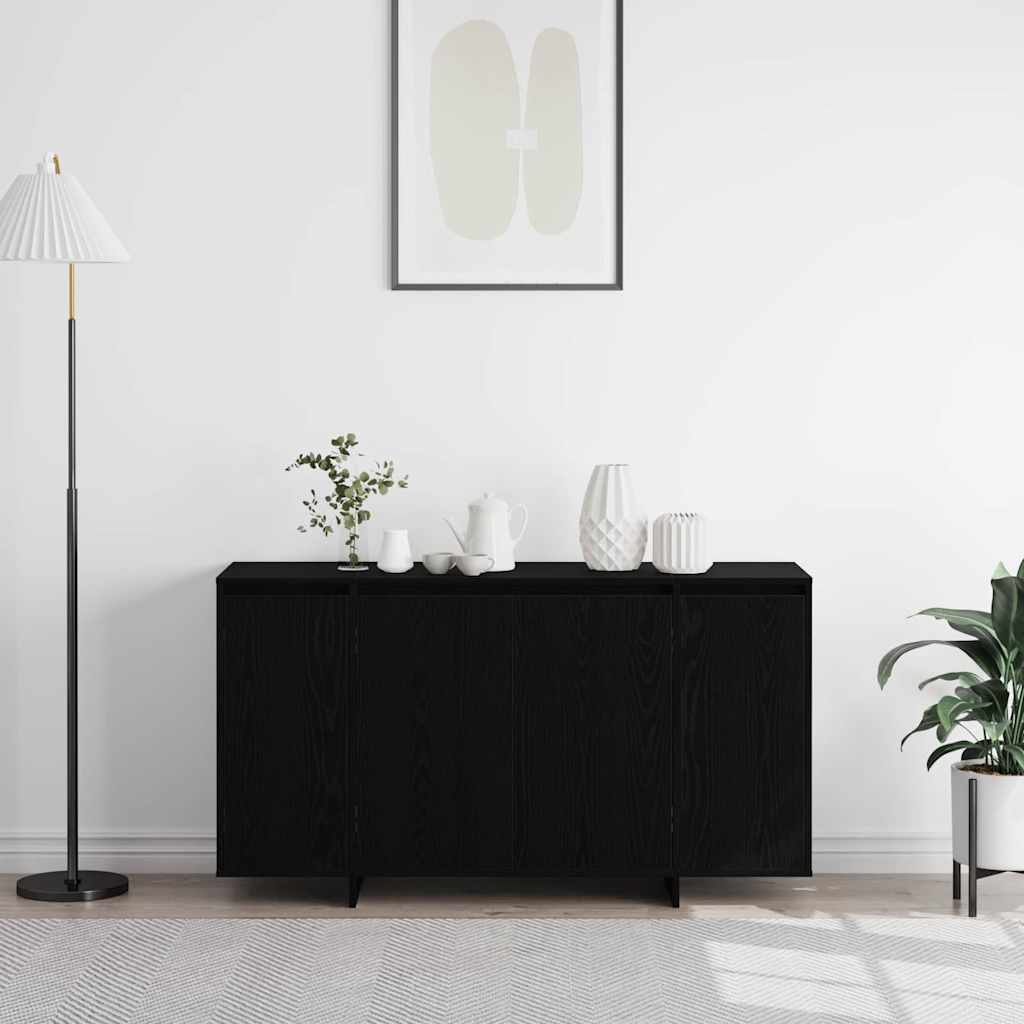 Kreveta Crni hrast 135 x 41 x 75 cm Konstruirano drvo